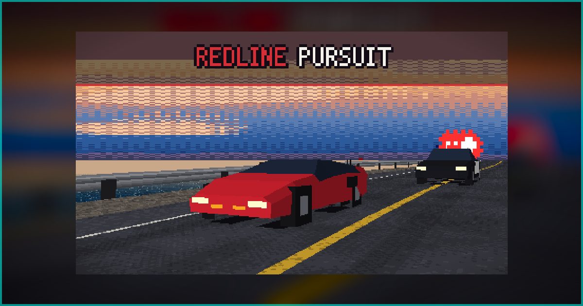 NFS-Style Pixel Art Road Racer — Redline Pursuit — PixelDen