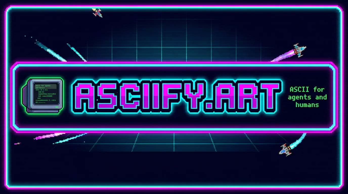 asciify.art — ASCII art generator for agents and humans