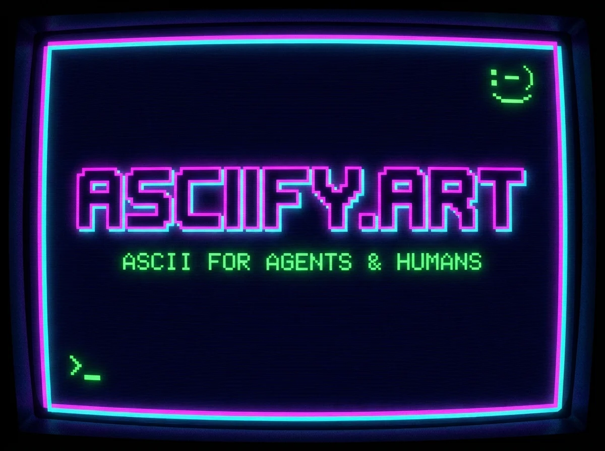 asciify.art — ASCII art generator for agents and humans
